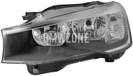 Headlight Halogen left X3 F25, X4 F26 H7+H7 with leveling motor