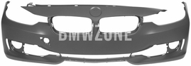 Front standard bumper F30/F31 without holes for washers, without holes for parking sensors
