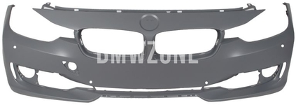 Front standard bumper F30/F31 without holes for washers, with holes for parking sensors + parking assistant