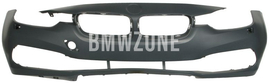 Front standard bumper F30 LCI/F31 LCI with holes for washers, without holes for parking sensors