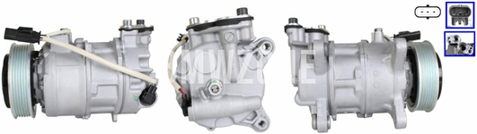 Air conditioner compressor Fx 14d 16d B37, 16i 18i B38, 18d 20d 25d B47, 20i 25i 30i B46 B48, 30d N57N, 35d N57Z, 40i B58 // with electromagnetic clutch