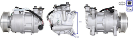Air conditioner compressor Fx 14d 16d B37, 16i 18i B38, 18d 20d 25d B47, 20i 25i 30i B46 B48, 30d N57N, 35d N57Z, 40i B58 // without electromagnetic clutch