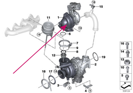 Abgasturbolader BMW 11658513567 (OEM)