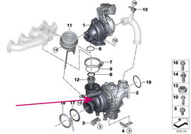 Abgasturbolader BMW 11658513569 (OEM)
