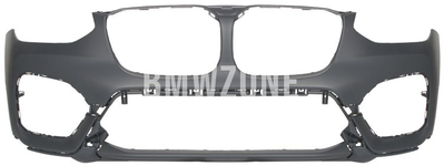 Front standard bumper X3 G01 without holes for parking sensors